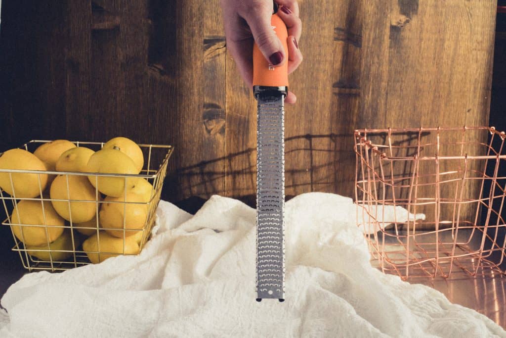 Zesting Lemons with Microplane Grater